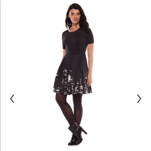 Elie Tahari for DesigNation NYC Skyline Fit & Flare Dress